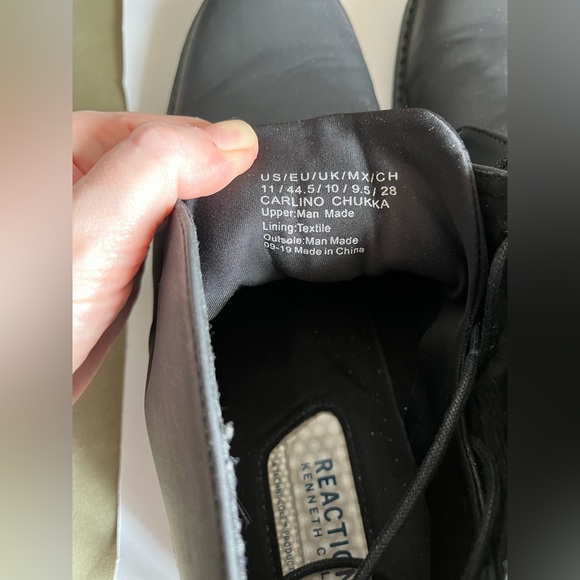 Kenneth Cole Techni Cole Mens Oxford Boot Shoes Black 11 - Picture 9 of 14